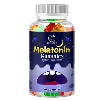 BBEEAAUU 10mg Melatonin Gummies Sleep Better Adjust time Difference Immunity Health Good Night Deep Sleep Good Mood