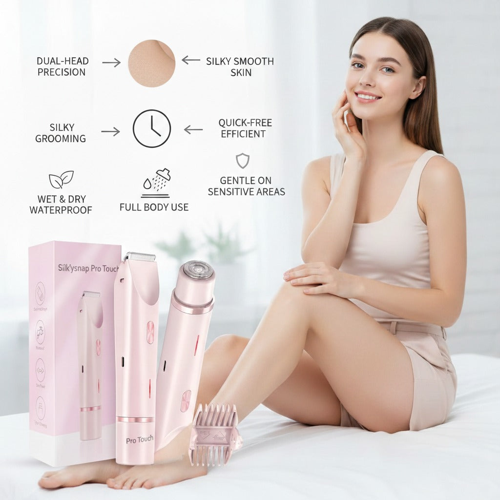 Silk'ySnap Pro Touch Waterproof Rechargeable Electric Shaver